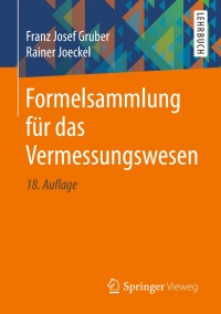 Imagen de portada: Formelsammlung für das Vermessungswesen 18th edition 9783658150181