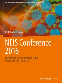 Titelbild: NEIS Conference 2016 9783658150280