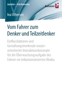 Imagen de portada: Vom Fahrer zum Denker und Teilzeitlenker 9783658150860