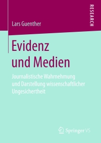 Cover image: Evidenz und Medien 9783658151737