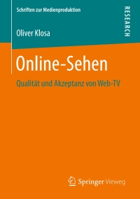 Cover image: Online-Sehen 9783658151812