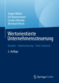 Titelbild: Wertorientierte Unternehmenssteuerung 2nd edition 9783658152154