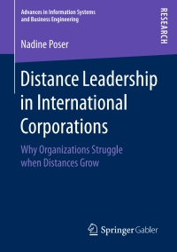 Cover image: Distance Leadership in International Corporations 9783658152222