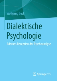 Omslagafbeelding: Dialektische Psychologie 9783658153243
