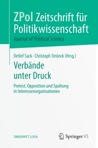 Cover image: Verbände unter Druck 9783658154042