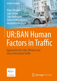 表紙画像: UR:BAN Human Factors in Traffic 9783658154172