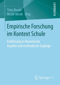 Imagen de portada: Empirische Forschung im Kontext Schule 9783658154363