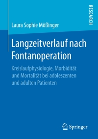 Imagen de portada: Langzeitverlauf nach Fontanoperation 9783658155124