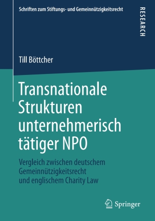 Titelbild: Transnationale Strukturen unternehmerisch tätiger NPO 9783658155162