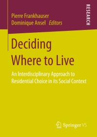 Cover image: Deciding Where to Live 9783658155414