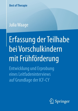 Cover image: Erfassung der Teilhabe bei Vorschulkindern mit Frühförderung 9783658155520