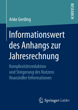 Cover image: Informationswert des Anhangs zur Jahresrechnung 9783658155544