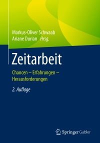 Imagen de portada: Zeitarbeit 2nd edition 9783658156855