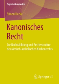 Cover image: Kanonisches Recht 9783658157487