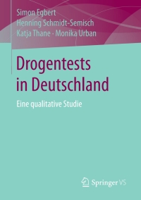 Cover image: Drogentests in Deutschland 9783658158064