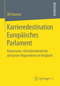 Imagen de portada: Karrieredestination Europäisches Parlament 9783658158194