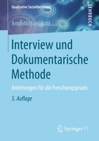صورة الغلاف: Interview und Dokumentarische Methode 5th edition 9783658160791