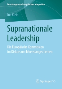 Cover image: Supranationale Leadership 9783658161187