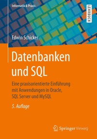 Titelbild: Datenbanken und SQL 5th edition 9783658161286