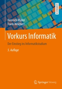 Imagen de portada: Vorkurs Informatik 5th edition 9783658161408