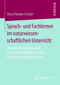 صورة الغلاف: Sprach- und Fachlernen im naturwissenschaftlichen Unterricht 9783658163525