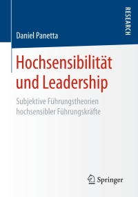 Imagen de portada: Hochsensibilität und Leadership 9783658163549