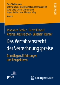 Cover image: Das Verfahrensrecht der Verrechnungspreise 9783658163617