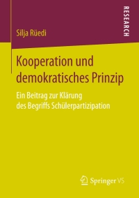 Imagen de portada: Kooperation und demokratisches Prinzip 9783658163747