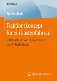 Imagen de portada: Traktionskonzept für ein Lastenfahrrad 9783658164072