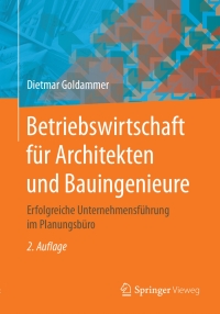 Cover image: Betriebswirtschaft für Architekten und Bauingenieure 2nd edition 9783658164614