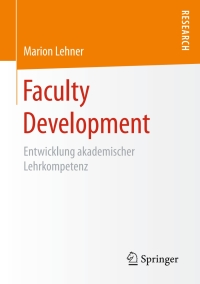 Cover image: Faculty Development 9783658165048