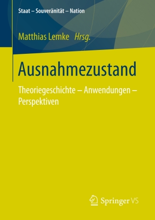Imagen de portada: Ausnahmezustand 9783658165871
