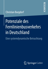 Cover image: Potenziale des Fernlinienbusverkehrs in Deutschland 9783658166328