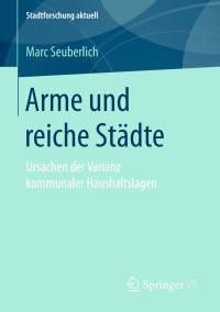 Imagen de portada: Arme und reiche Städte 9783658166915