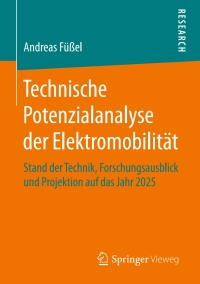 Imagen de portada: Technische Potenzialanalyse der Elektromobilität 9783658166953