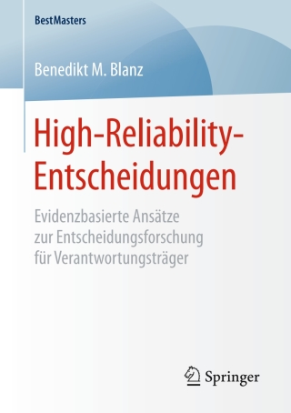 Cover image: High-Reliability-Entscheidungen 9783658167370
