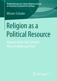 Cover image: Religion as a Political Resource 9783658167875