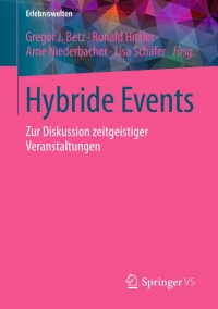 صورة الغلاف: Hybride Events 9783658168247