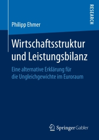 Cover image: Wirtschaftsstruktur und Leistungsbilanz 9783658168759