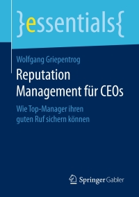 Cover image: Reputation Management für CEOs 9783658169725