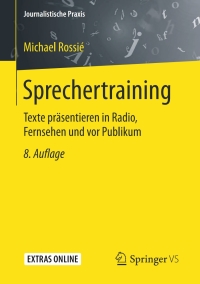 Cover image: Sprechertraining 8th edition 9783658170615