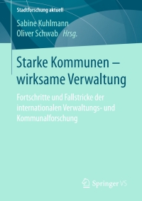 Imagen de portada: Starke Kommunen – wirksame Verwaltung 9783658171346