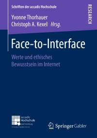 Cover image: Face-to-Interface 9783658171544