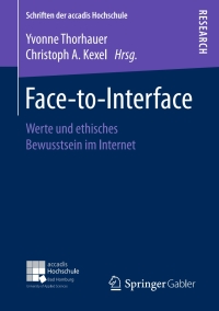 表紙画像: Face-to-Interface 9783658171544