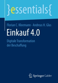 Cover image: Einkauf 4.0 9783658172282