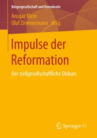 Imagen de portada: Impulse der Reformation 9783658172862