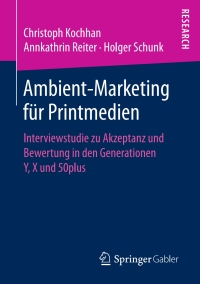 Imagen de portada: Ambient-Marketing für Printmedien 9783658174323