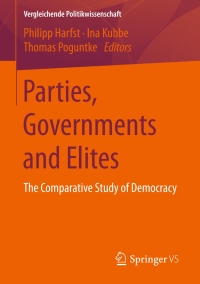 Cover image: Parties, Governments and Elites 9783658174453