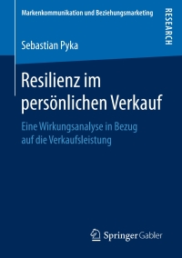 Imagen de portada: Resilienz im persönlichen Verkauf 9783658174545