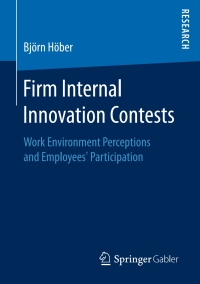 Omslagafbeelding: Firm Internal Innovation Contests 9783658174910